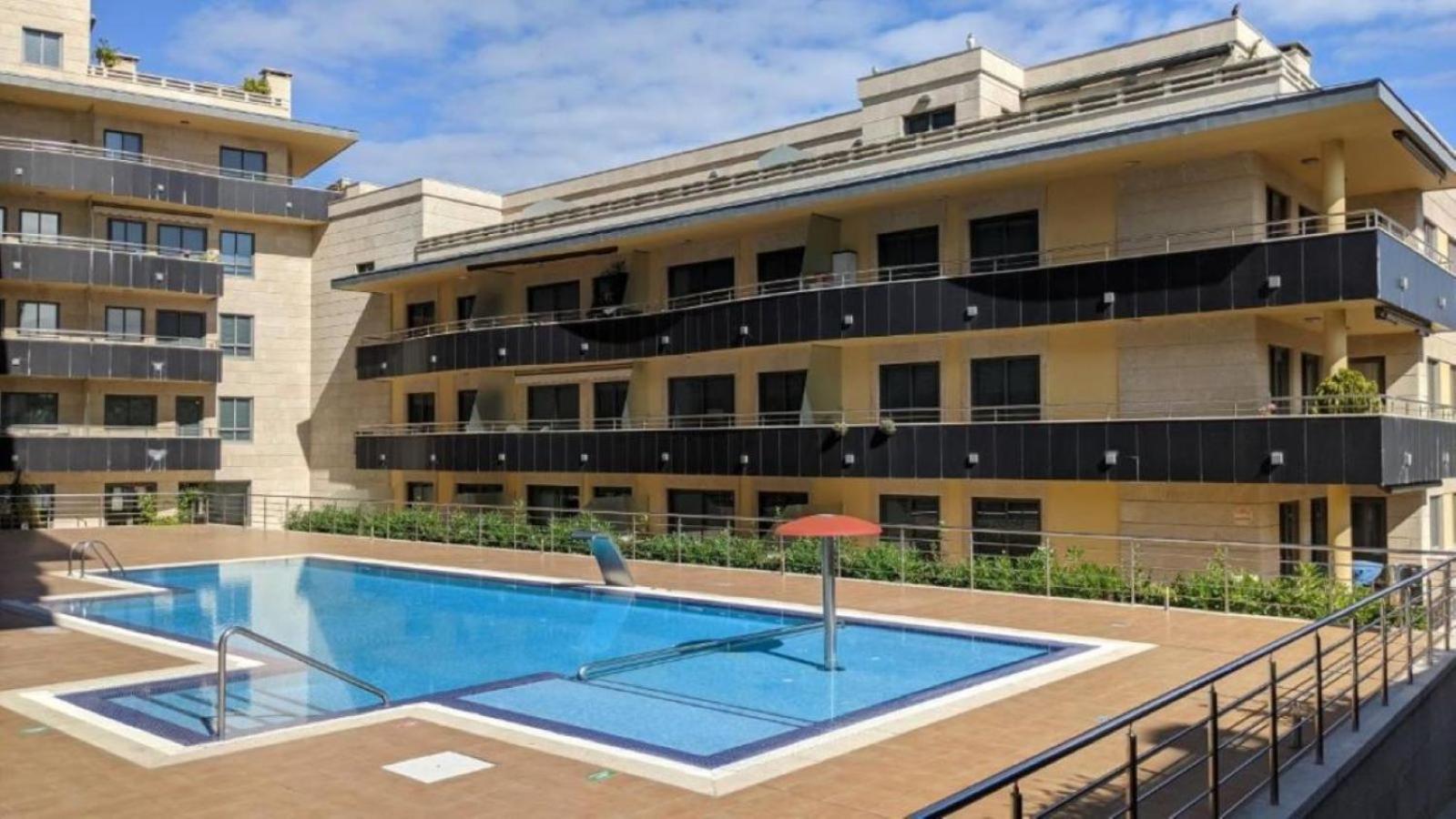 Apartamento En Urbanizacion Con Piscina En Playa De Silgar Sanxenxo Ngoại thất bức ảnh